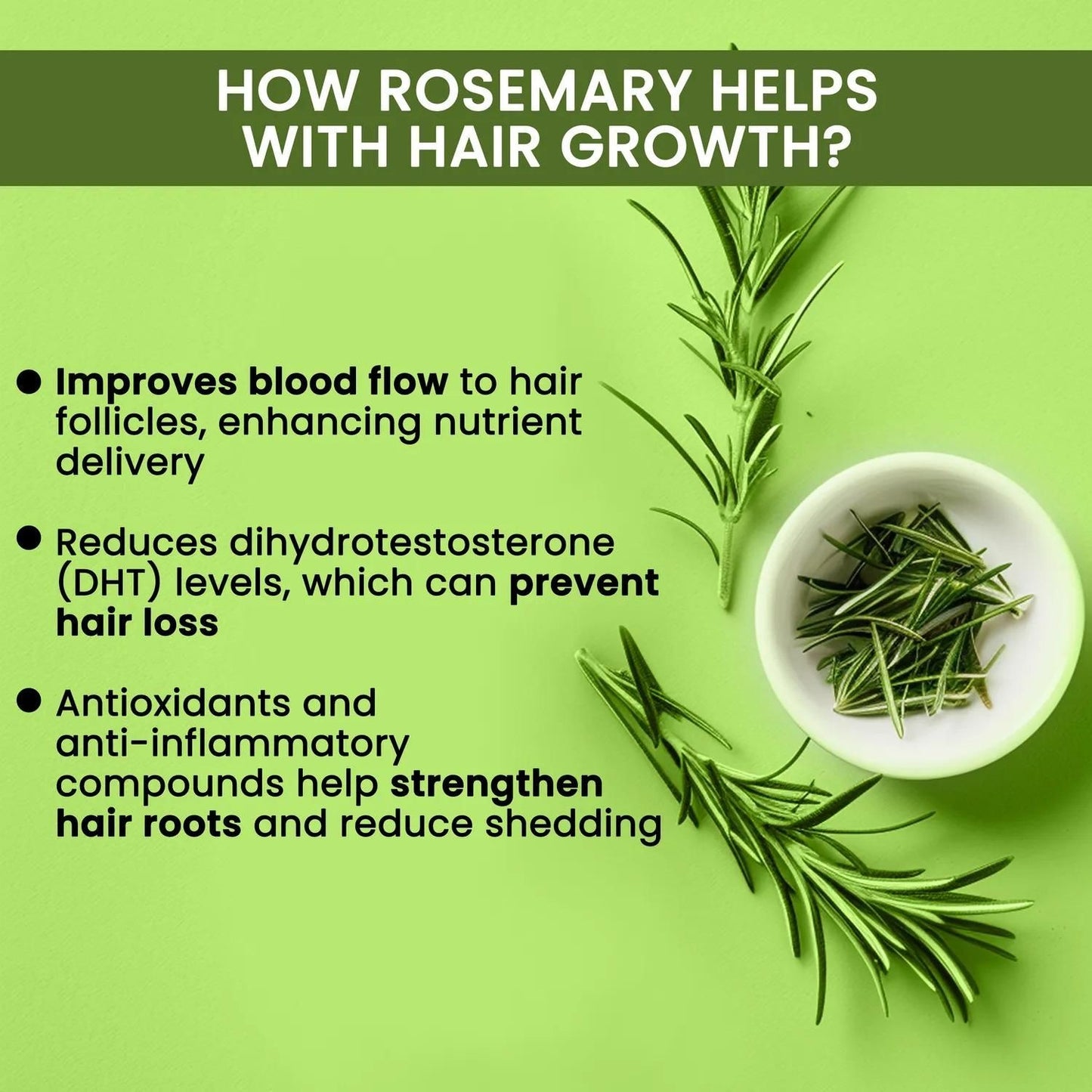 Rosemary Miracle Hair Spray – Boost Growth & Volume (Buy 1 Get 2 Free)