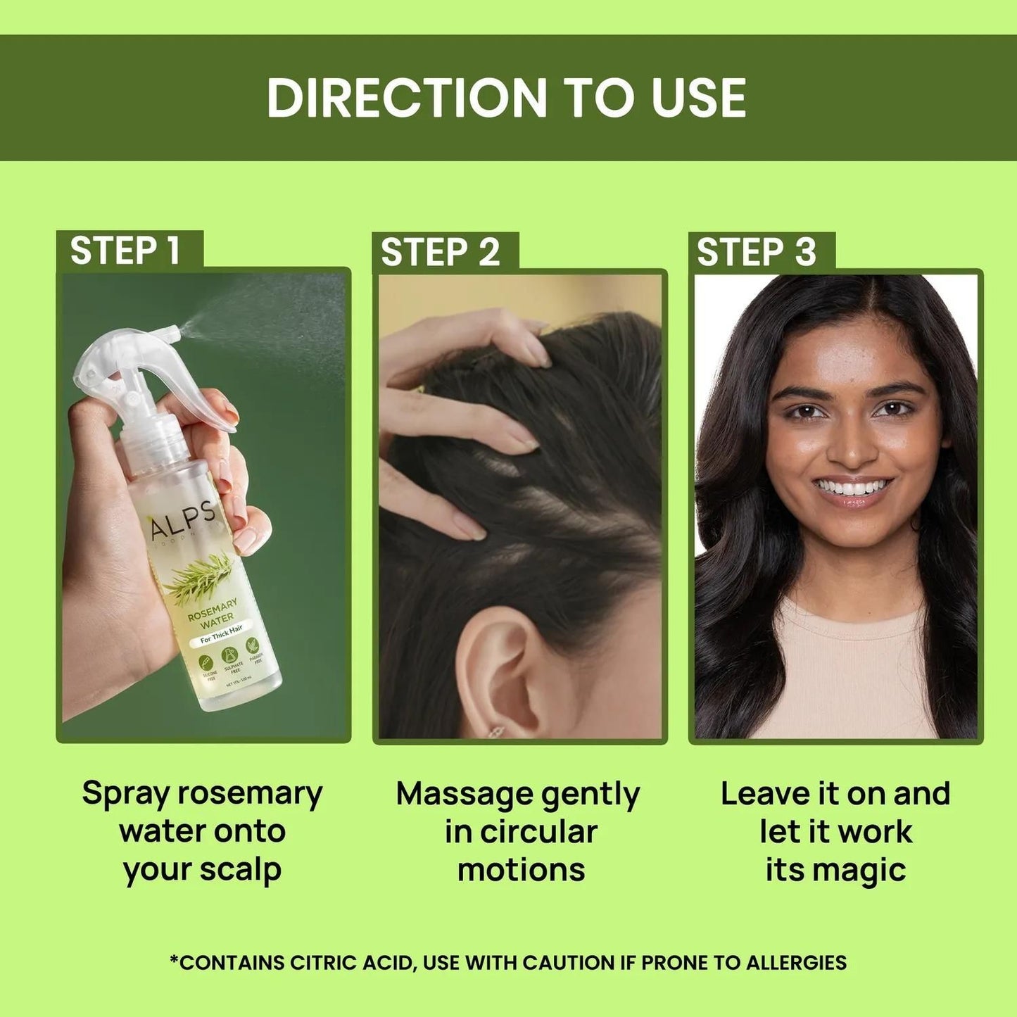 Rosemary Miracle Hair Spray – Boost Growth & Volume (Buy 1 Get 2 Free)